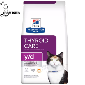 غذای خشک درمانی گربه هیلز مدل مراقبت از تیروئید با طعم مرغ وزن 1.5 کیلوگرم