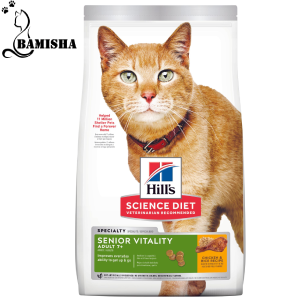 غذای خشک گربه هیلز بالای هفت سال برای شادابی بیشتر با طعم مرغ وزن 1.5 کیلوگرم