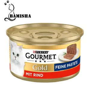 کنسرو گربه گورمت پته با طعم گوشت گاو 85 گرم