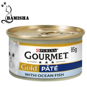 کنسرو گربه گورمت گلد با طعم ماهی اقیانوسی 85 گرم