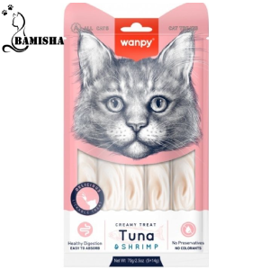 بستنی گربه ونپی با طعم ماهی تن و میگو بسته 1 عددی