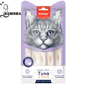 بستنی گربه ونپی با طعم ماهی تن و خرچنگ بسته