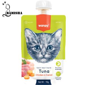 پودینگ گربه ونپی با طعم ماهی تن،مرغ و هویج وزن 90 گرم