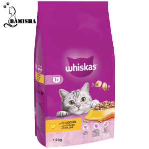 غذای خشک گربه ویسکاس با طعم مرغ وزن 1900کیلوگرم